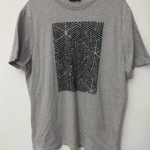 Express Heather Gray Geometric Men's Tee